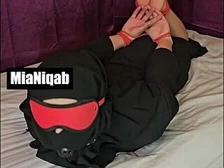 Mia Niqab teases with blowjobs and rides in steamy compilation 9
