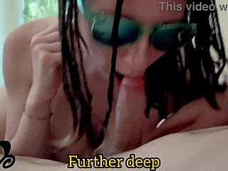 Skinny italian teen braids kneels deepthroat begs cum sucks cock roommate pov closeup