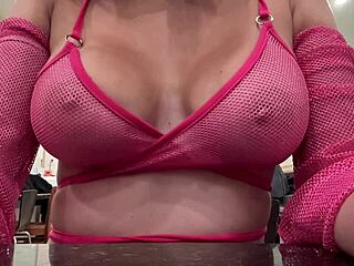 hot italian milf artemisia love dances at nightclub her juicy big natural tits bouncing slow motion nipples hard