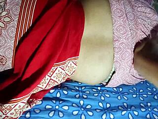 wow horny desi bhabi amrita flashes clean shaved pussy round ass!