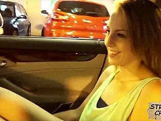 innocent hitchhiker teen fucked hard in public pickup