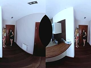 apartment paydown turns into milf ffm threesome doggystyle riding