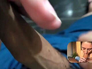 React beautiful pov blowjob with huge triple cumshot compilation in mouth