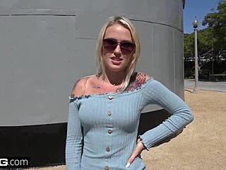 Teen layla love shows her pussy then fucks outdoors