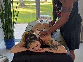 Hot Goth Chick Gets Naughty Bbc Massage