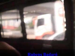 Old guy with big cock fucks aninha in moving motorhome