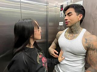 hot neighbor casting turns into elevator sex