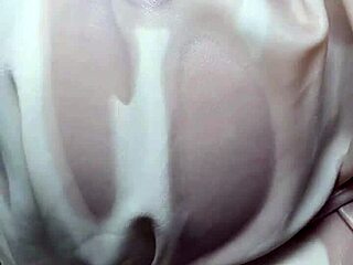 oiled titfuck with big slutty tits and cum