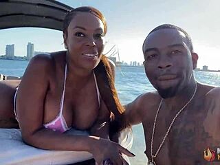 Brunette yum thee boss and rome majors beach kinky wet session