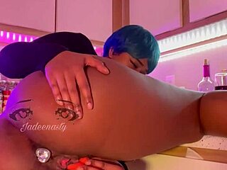 ms bulma briefs gives you a show in her kitchen