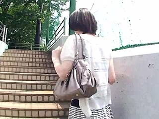 japanese babe mizuki gets picked up and fucked hard