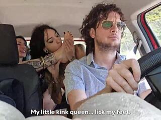 Stranded Hitchhikers Share My Cock Outdoors