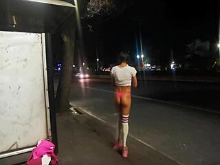 hermosa tranny mexicana in public anal