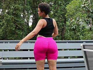 Bubble booty latina krystal gets drilled deep by bbc outdoors