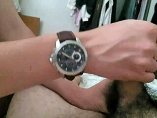 Teen Gives A Watch Wristjob Fetish Handjob