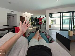 VR CONK REDHEAD ELASTIGIRL FUCKS ANALLY IN RIPPED COSTUME