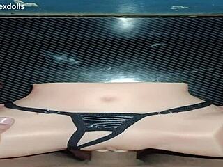 Trailer candy usa wears black thong
