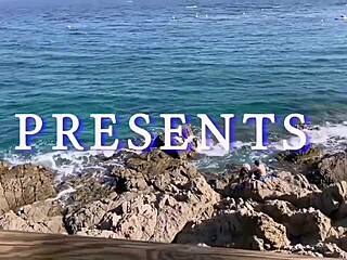 hot german brunette with big tits fucks spanish guy after beach