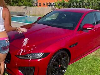 sexy car wash with lenushka doll