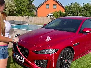 sexy car wash with lenushka doll