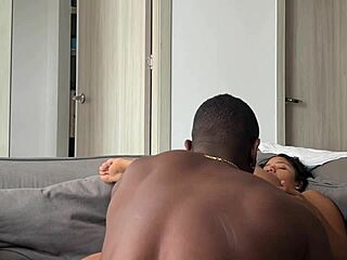 My stepbrother stretches my tight pussy with his huge cock and I love it