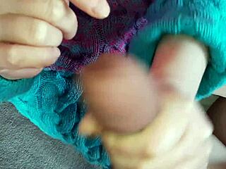 Stepmom plays with my mature fat cock