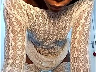 Petite black girl enjoys fun time with neighbors at home