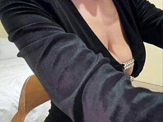 the stepmother undressed and showed her underwear