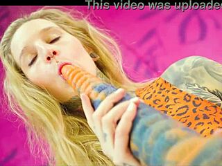 Big toys deep inside of alternative girls pussy