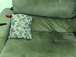 lesbian masturbates with anal toy at home