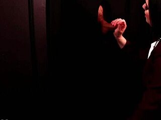 student sucks cock at the gloryhole