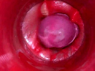 Powerful Internal Cumshot Fills Her Pussy