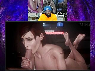 juri han rides femshep in tight cowgirl after widowmaker backshot