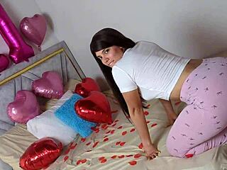 Passionate homemade couple sex on her birthday