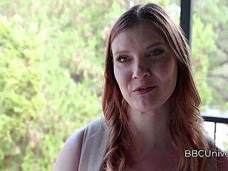 Landlord helps redhead with his bbc to create content