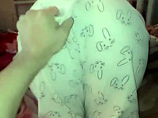 My stepsister drove me crazy in bunny pajamas with her tight pussy!