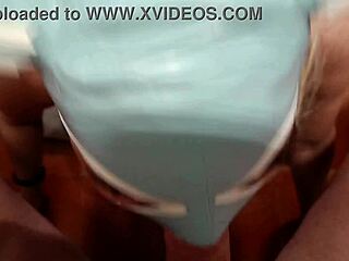 preview milf with blonde pigtails gives pov blowjob and swallows