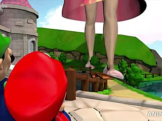 Peach giantess tall girl compilation video