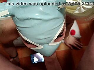 preview milf with blonde pigtails gives pov blowjob and swallows
