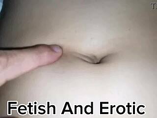 a massage in her deep navel feels so good