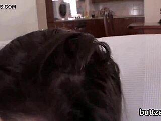 Petite nympho gets narrow twat and anus fucked