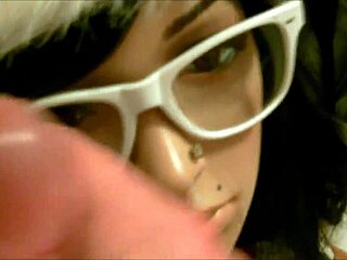 mannequin receives a cum facial
