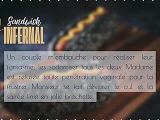 Sandwish Infernal - French Audio Story Couple Assfucked