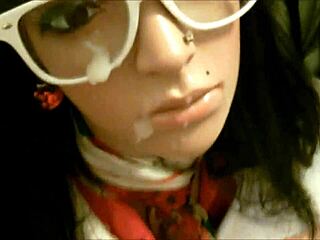 mannequin receives a cum facial