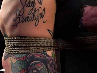 beautiful tattooed slave whipped