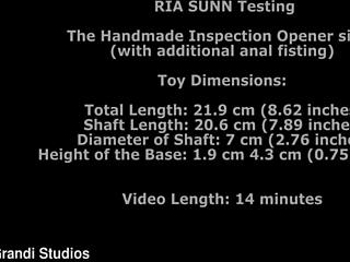 ria sunn tests large inspection opener with fisting