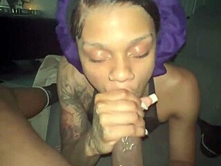 ebony throat queen swallows that sloppy bbc