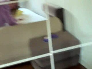 Babe in purple lingerie bouncing on my cock