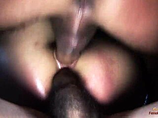 brunette gets all holes pounded by four guys