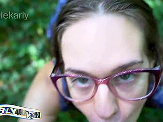 outdoor blowjob with anca